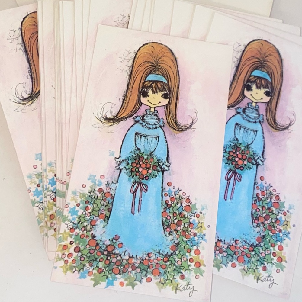 MCM American Greetings Katy Jablonski Zimmie 27 Christmas Cards & Envelopes
